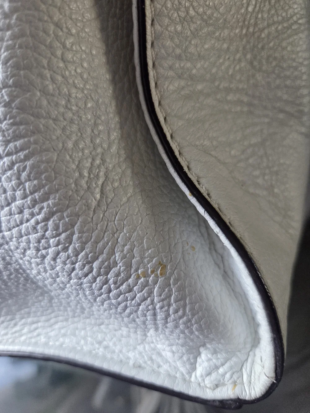 Michael Kors White & Blue Leather Shoulder Bag
